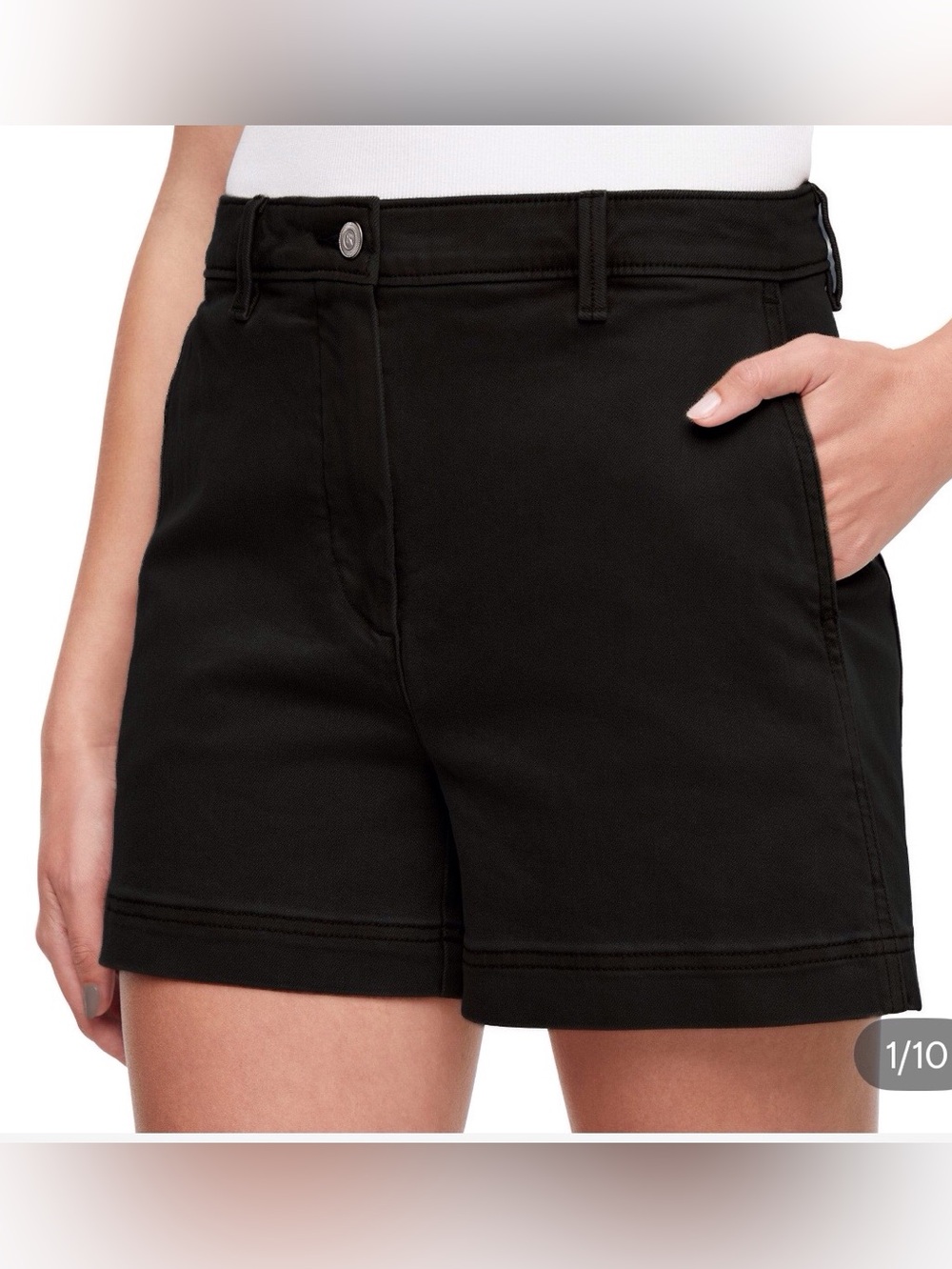 Banana Republic Black Stretch Jean Shorts
